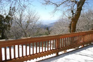 Deck Looking Southwest in Winter