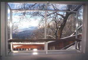 Winter View From Dining Room West Toward Mt. Baldy